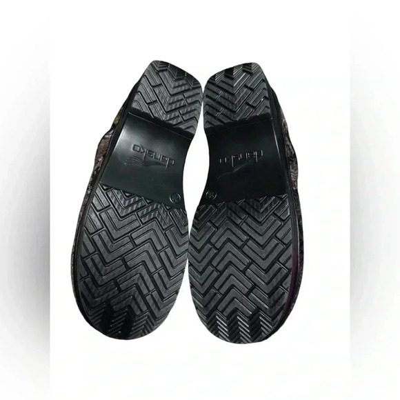 Dansko Vegan Tapestry EU38 Boho Hippie Velvet Paisley Earthy Tones Slip On Clogs - Picture 14 of 14